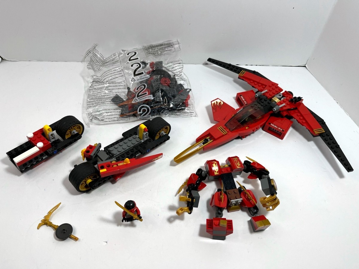 LEGO Ninjago partials LOT: Kai Fighter 70721 + cycle 9441 +