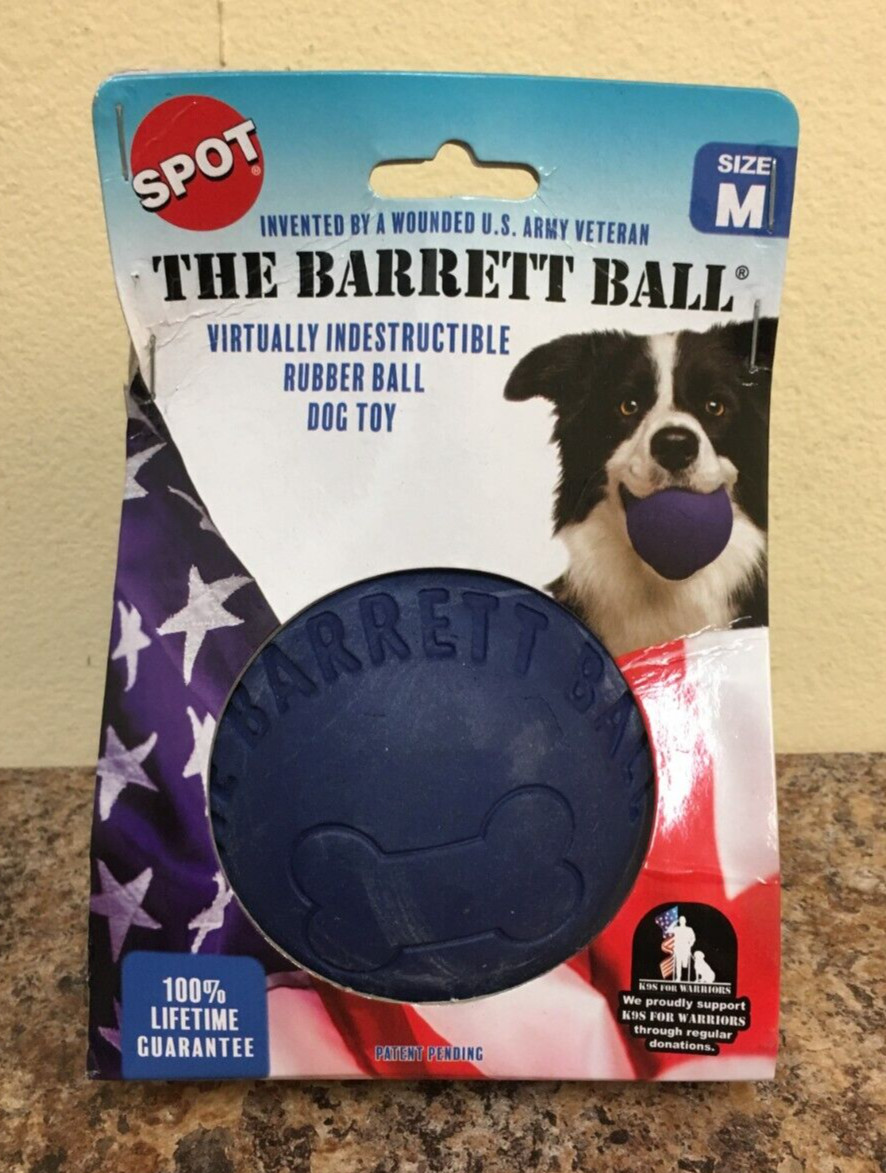 Spot 54472 The Barrett Ball Rubber Dog Toy Size Medium