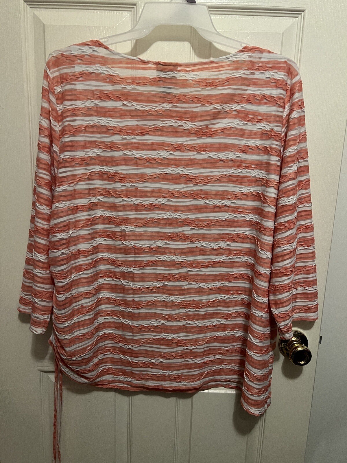 RUBY RD LADIES PLUS ORANGE WHITE STRIPED STRETCH … - image 10