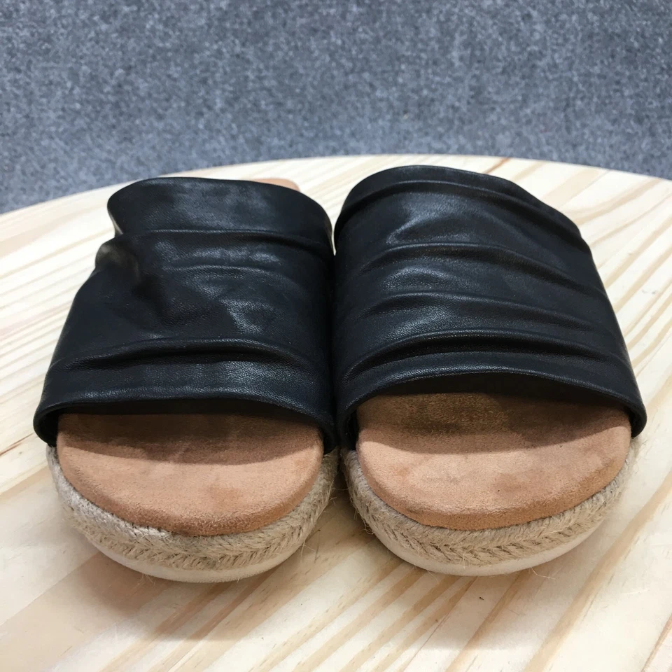 Sandalias de montaña Cliffs blancas para mujer 6M Torri Slide alpargatas cuero negro Foto 4 de 4