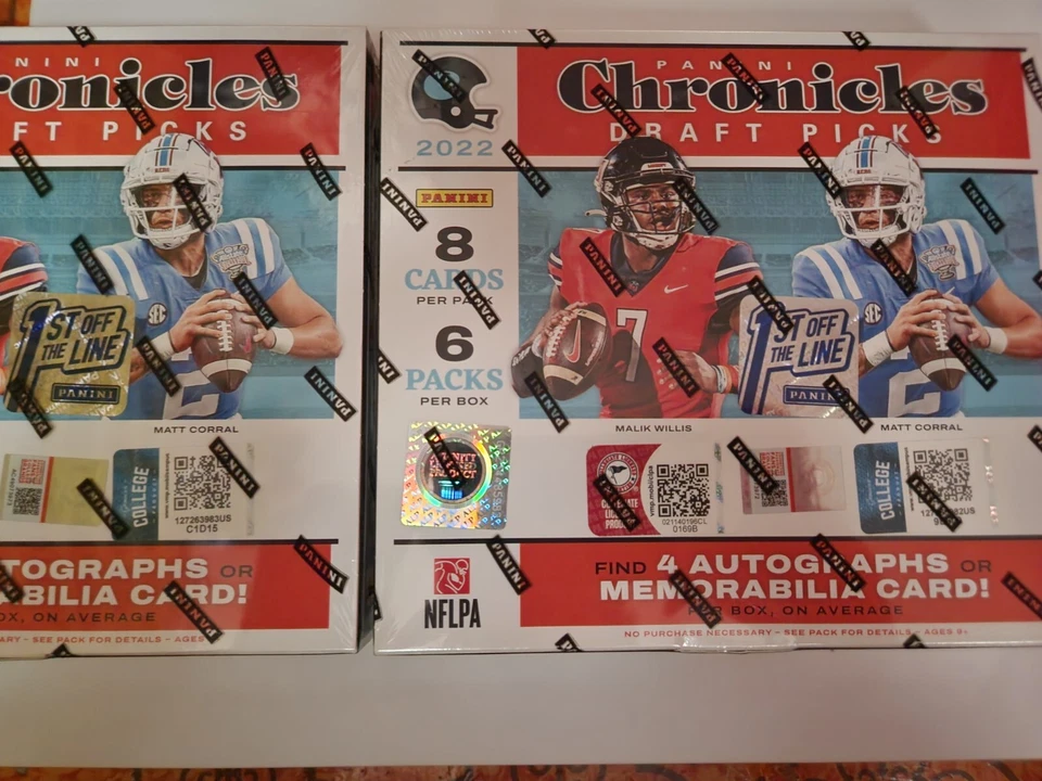 2022 CHRONICLES DRAFT PICKS FOOTBALL FIRST OFF THE LINE HOBBY BOX FOTL