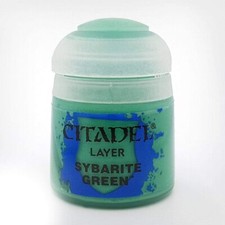 Citadel Sybarite Green- Layer - Paint Pot 12ml, Mini Paints, Lot of 6 New, 22-22