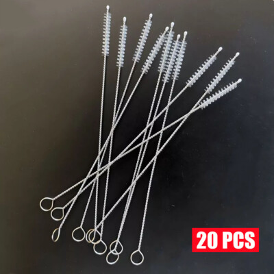 20PCS Pipe Cleaners Brush Smoking / Tobacco Pipe Nylon Tea Pot Cleaning  Tools US