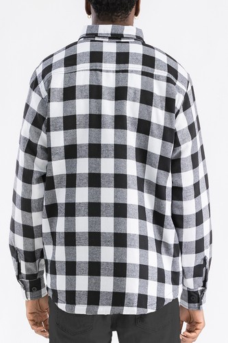 Camisa acolchada de franela forrada a cuadros para hombre EE. UU. - Imagen 10 de 42