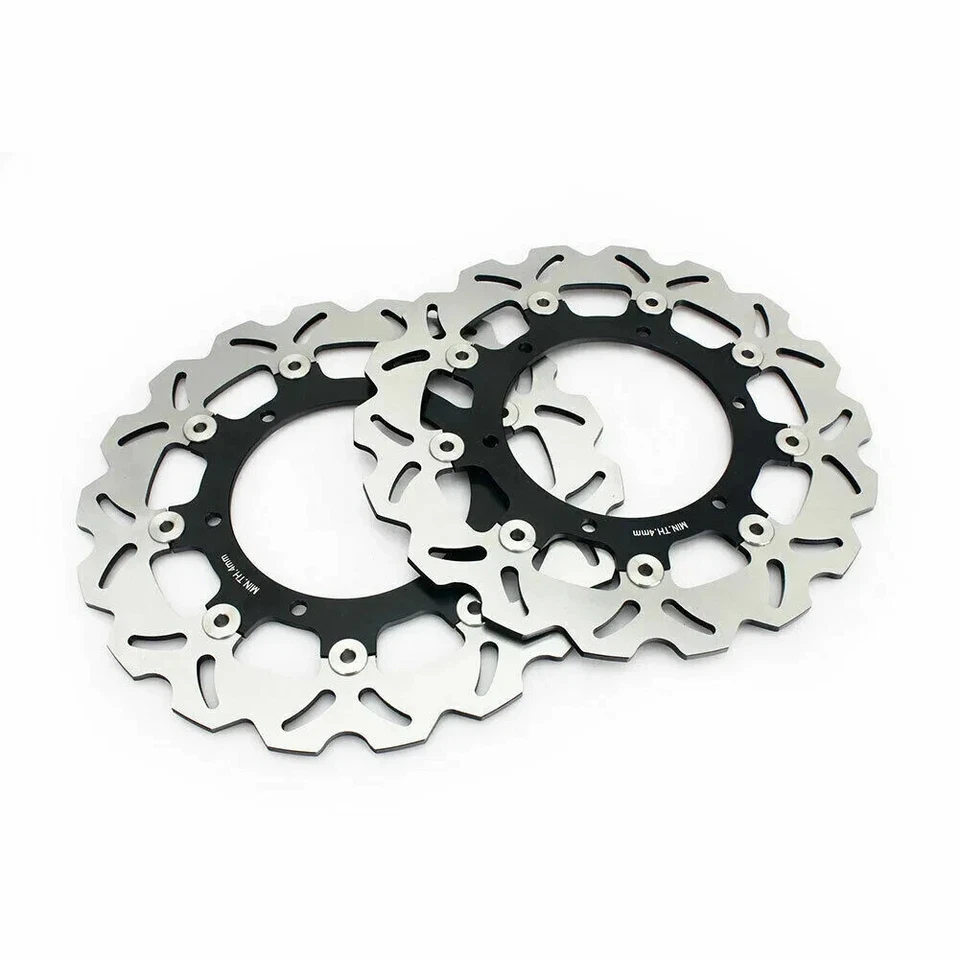 2 discos de freno delanteros rotores y pastillas Yamaha YZF R1 98-03 R6 99-02 Foto 4 de 4