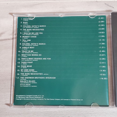 Rare Walt Disney Jungle Book Soundtrack Original Motion Picture Green Cover - Picture 5 of 12