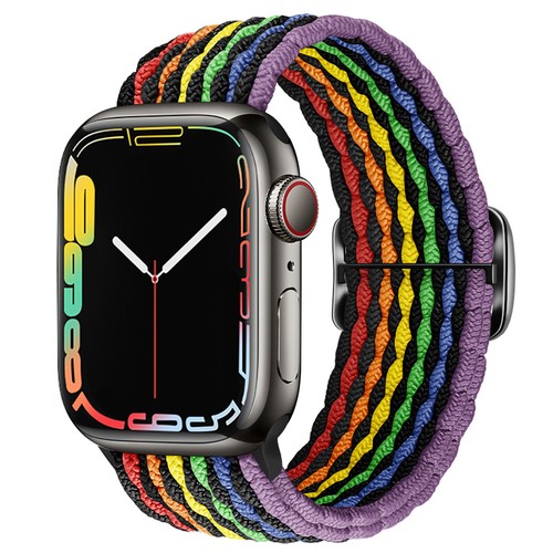 Braided Nylon Woven Band For Apple Watch 9 8 7 6 5 SE/iWatch Ultra Weaven Strap - Zdjęcie 49 z 67