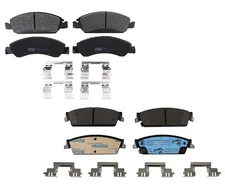 TRW Pro Front and Rear Metallic Brake Pad Set Kit For Chevrolet Cadillac GMC