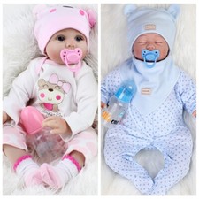 Realistic Reborn Baby Dolls Vinyl Silicone Girl/Boy/Twins Doll Lifelike Newborn