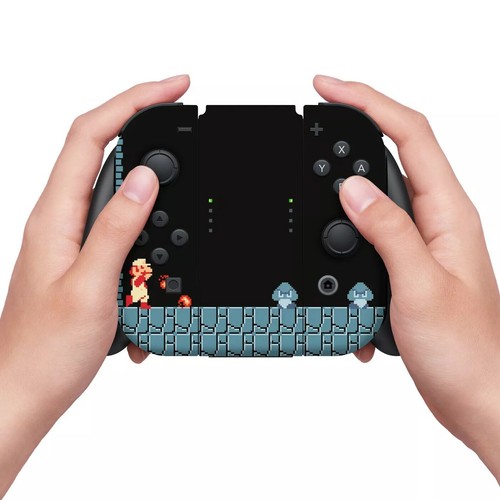 Nintendo Switch Super Mario Bros Dungeon Warp Zone Skin Screen Protector Set - Picture 6 of 11