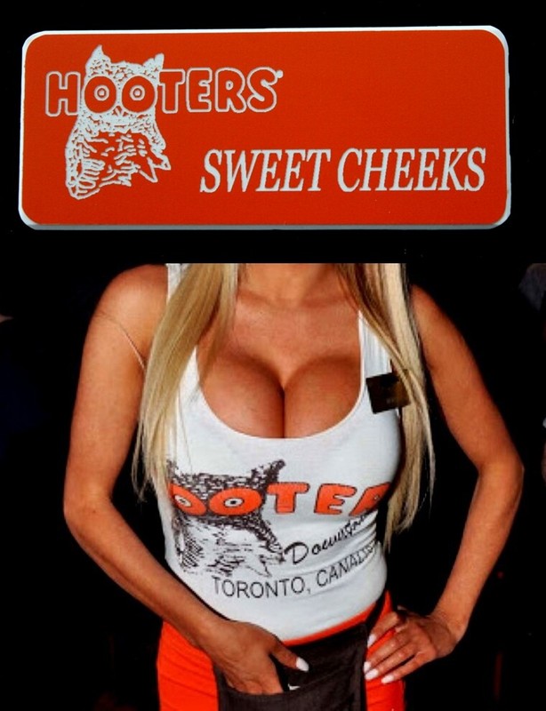 Hooters Uniform Sweet Cheeks Name Tag Pin Dress Role Play Costume