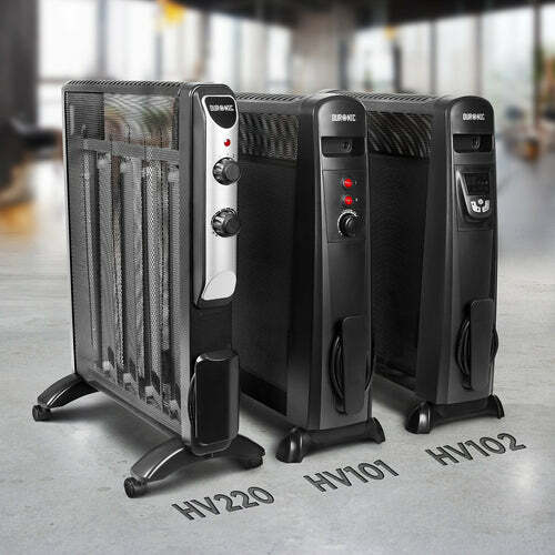 Duronic HV101 Black Mica Panel 2.5KW Radiant Convector Heater with  thermostat - | eBay