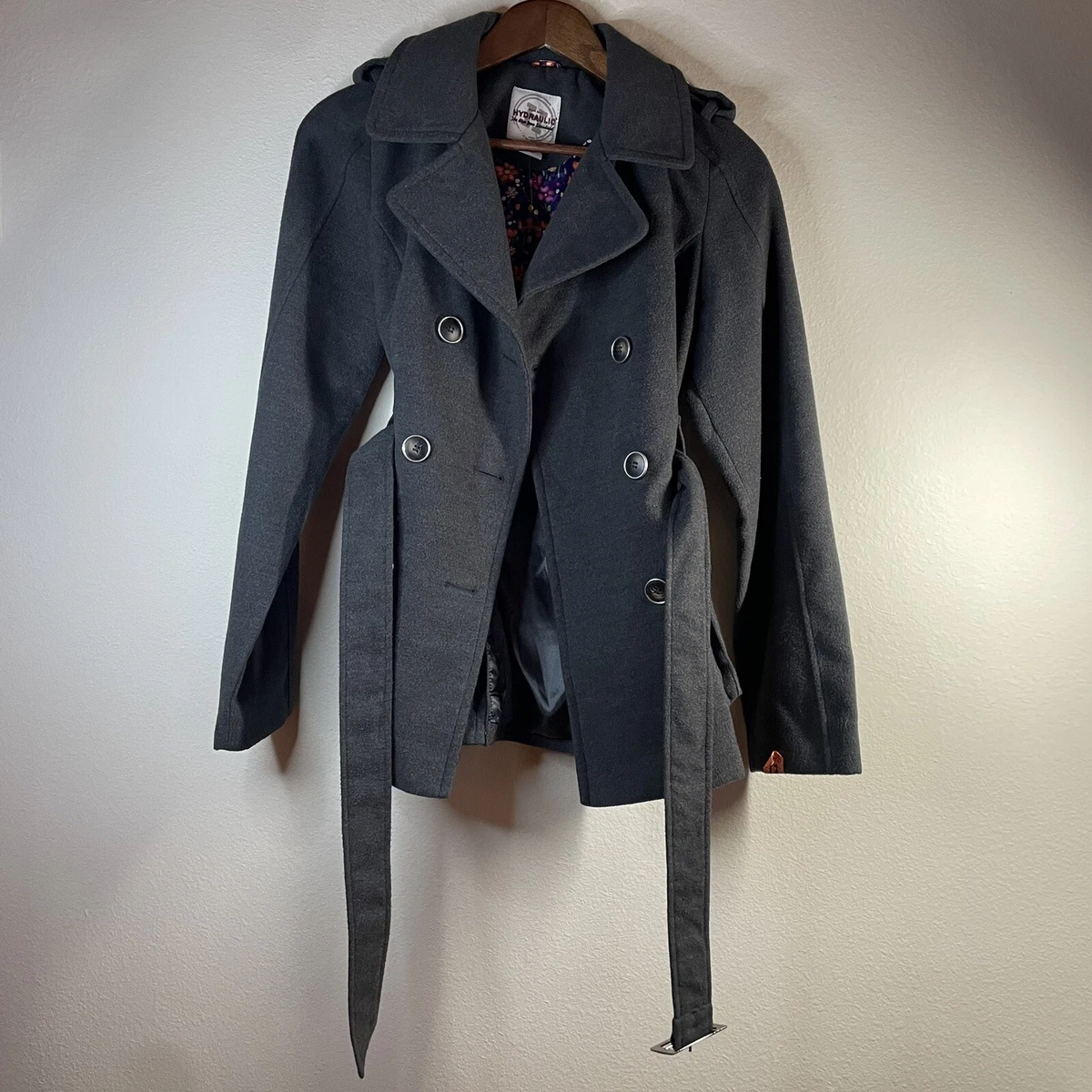 HYDRAULIC Pea Coat Gray Coats, Jackets & Vests for Women for sale