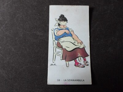 No. 33 LA SLEEPAMBULA figurines 4 musketeers perugina buitoni 1936 Bioletto