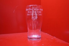 Leave one wolf alive and the sheep are never safe Pint Glass Game Of Thrones