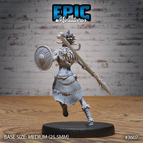 Epic Miniatures 28mm - Female Barbarian Dungeons and Dragons DnD Miniature - Picture 7 of 10