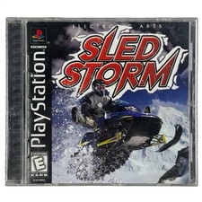 Sled Storm PS1 PlayStation 1 Complete CIB Tested Working Black Label