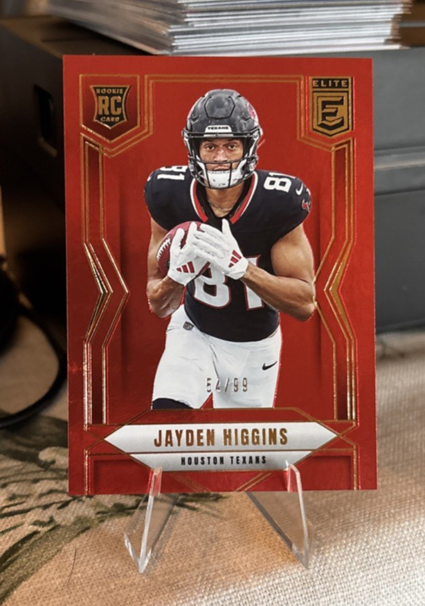 2025 Panini Donruss Elite - Rookies Jayden Higgins #134 Red /99 (RC)