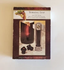 L'OBJET & Le Vin Wine Bottle Vacuum Sealer With 2 Sure-Seal Stoppers 