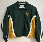 Oakland A's Athletics Majestic MLB Baseball Jacket Coat Mens Size Medium