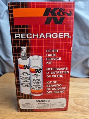 K&N 99-5000 Air Filter Cleaning Kit Care Service Recharger Aerosol