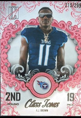2025 Topps Signature Class Icons A.J. Brown Rookie Card! /299 Coral SP