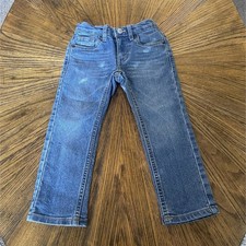 Levi's 511 Slim Stretch Boys Jeans Blue Adjustable Waist Size 4 REG Denim