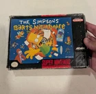 New ListingThe Simpsons Bart's Nightmare SNES Game & Box - No Manual - Tested