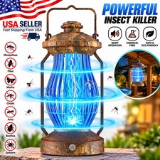 Portable Bug Zapper Mosquito Killer Rechargeable USB-C Insect Trap Lamp Outdoor