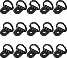 Waziaqoc 15Pcs Tie Downs, Black D Ring Downs Anchor for RV 15pcs, 