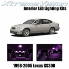 XtremeVision Interior LED for Lexus GS300 GS400 GS430 98-05 (12 PCS) Pink