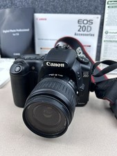 Canon EOS 20D 8.2MP Digital SLR Camera - Black w/ EF-S 18-55mm Lens.