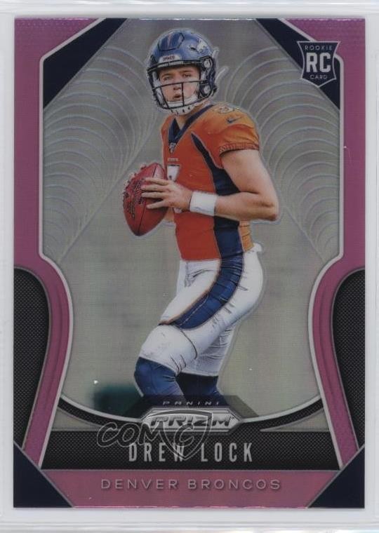 2019 Panini Prizm Rookies Pink Prizm Drew Lock #304 Rookie RC fz4