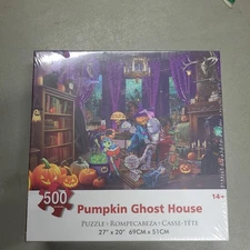 New Pumpkin Ghost House 500 Piece Puzzle #217