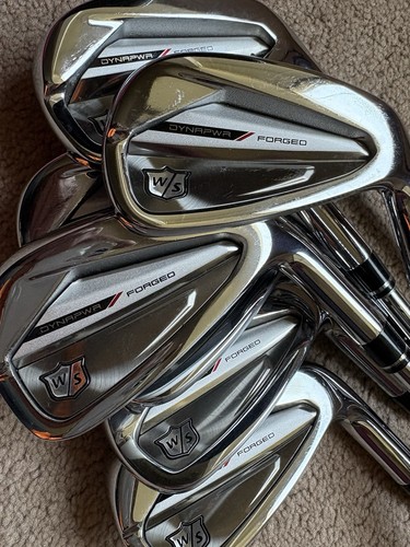 Wilson Staff Dynapower Forged Irons set RH 5-GW KBS stiff ORIGINALLY $1000 - Picture 2 of 13