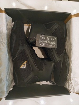 Hayabusa Pro Boxing Shoes Black US 11   Open Box New w/ Box & Tags