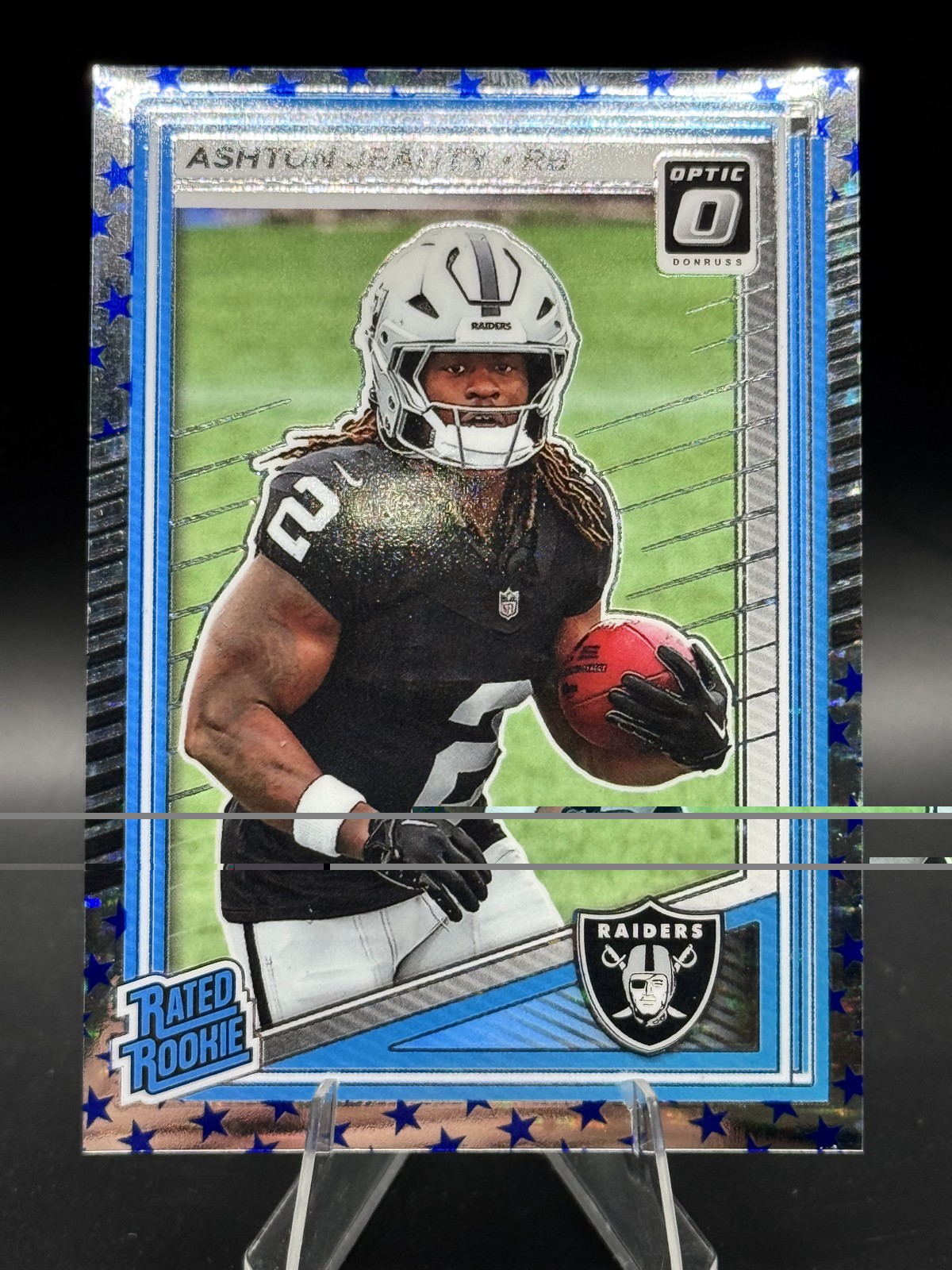 2025 Panini Donruss Optic - Rated Rookie Ashton Jeanty #202 Stars Prizm (RC)