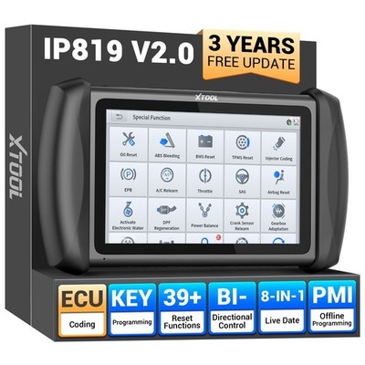  XTOOL IP819 Bidirektionaler OBD2-Scanner ECU Codierung Schlüsselprogrammierung