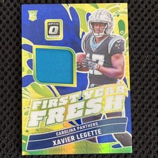 2024 Donruss Optic Xavier Legette #FYF-BCM First Year Fresh Patch Rookie RC