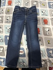 Cat  Jack Girls Size 4 Super Stretch Bootcut Blue Jeans Dark Wash New No Tags