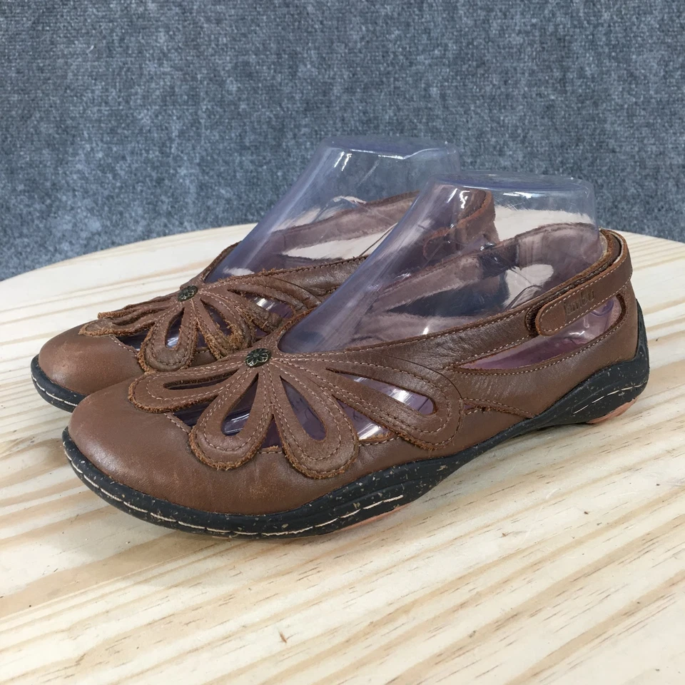 Zapatos Jambu Para Mujer 6.5 M Rubor-Descalzos Informales Sin Cordones Planos Cuero Marrón Foto 3 de 4