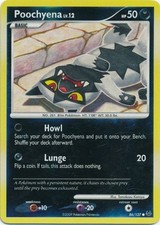Moderately Played Poochyena - 86/127 - Common - Reverse Holo Pokemon Platinum on eBay