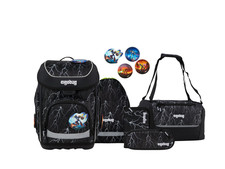 Ergobag Schulranzen-Set CUBO Super ReflektBä...