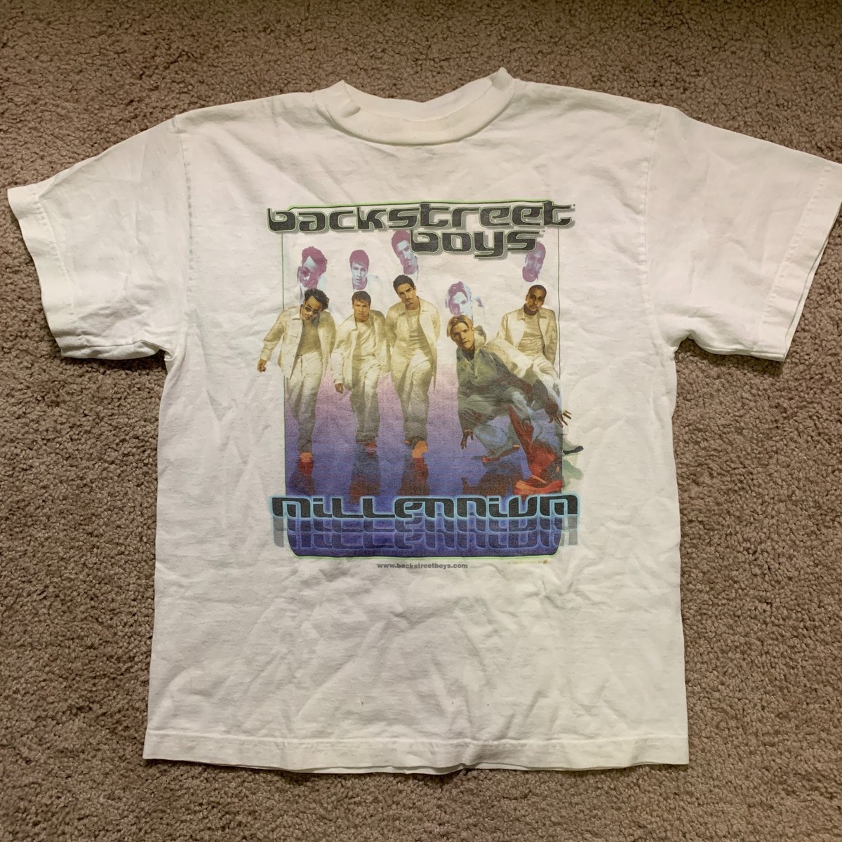 Backstreet Boys ヴィンテージTシャツ WINTERLAND XL Vintage Backstreet Boys 2000 Millennium T-Shirt White Winterland