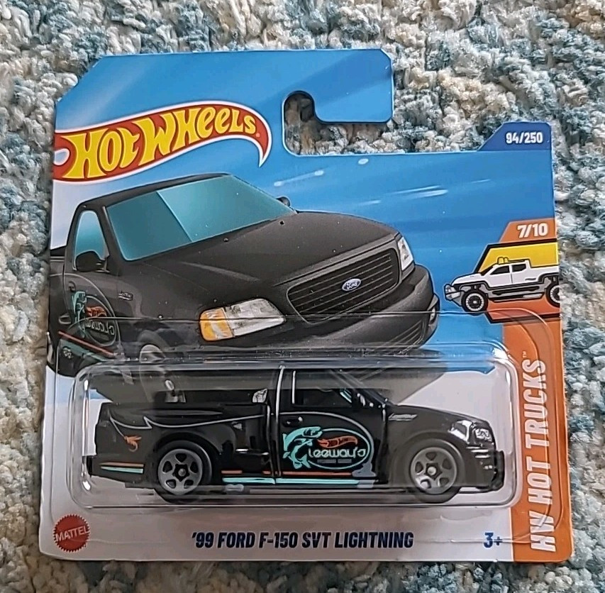 2025 Hot Wheels 99 Ford F-150 SVT Lightning HW Hot Trucks Short Card Collectible