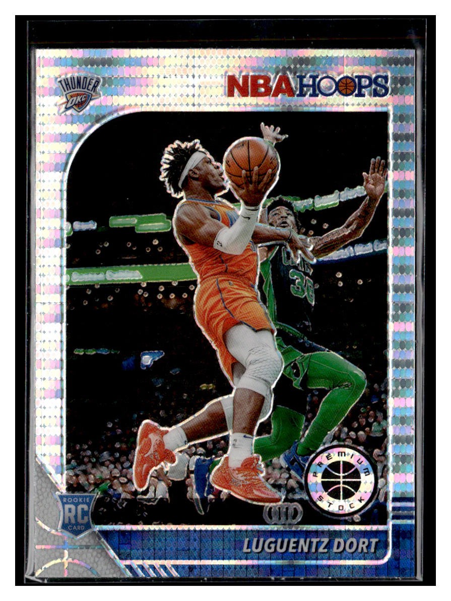 2019-20 Hoops Premium Stock #213 Luguentz Dort Prizms Pulsar RC Thunder