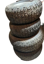 Carlisle-(USED)- Set of 4- Turf Saver Tires/Rims 20x8.00-8NHS & 15X6.00-6NHS