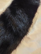 Fur Collar Black, 29" satin lining