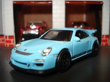 PORSCHE 911 GT3 RS LIMITED EDITION 5 SPOKE BLACK WHEELS & REAL RIDER TIRES