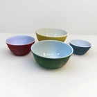 Vintage Pyrex Primary Colors Nesting Mixing Bowls Set of 4 - 401, 402, 403, 404